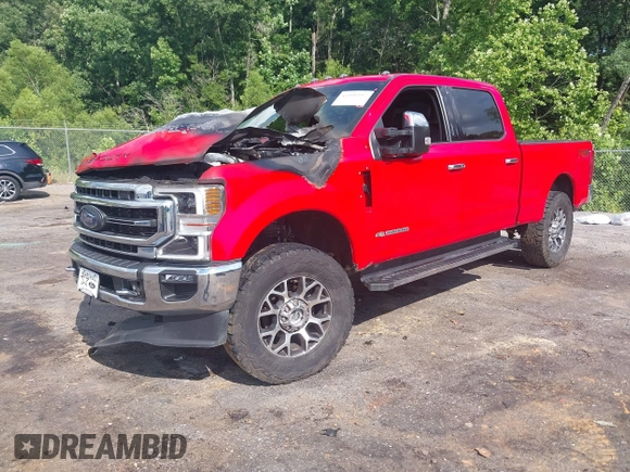 2021 Ford F-250 XL with VIN 1FT7W2BTXMEC24823, listed as a IAAI auction lot 42395257 with Not provided miles and . Bid and sale history available at DreamBid. Image 2.