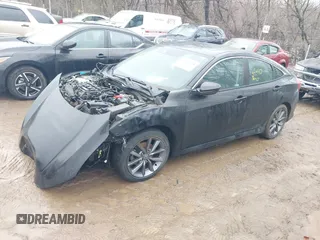 2019 Honda Civic Sedan EX with VIN 19XFC1F34KE014454, listed as a IAAI auction lot 41485090 with 70,571 mi miles. Bid and sale history available at carsss.com. Image 2.