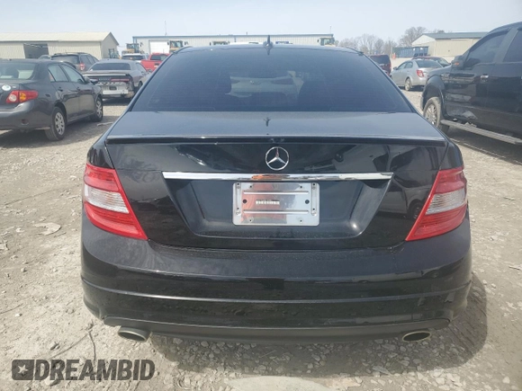 2011 Mercedes-Benz C 350 Sport with VIN WDDGF5GB9BR154003, listed as a Copart auction lot 48178435 with 141,584 mi miles and Salvage title. Bid and sale history available at DreamBid. Image 6.