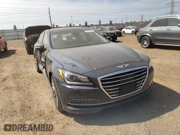 2017 Genesis G80 3.8L with VIN KMHGN4JEXHU176409, listed as a Copart auction lot 68038554 with 120,655 mi miles and Salvage Title. Bid and sale history available at DreamBid. Image 10.