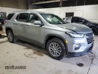 2023 Chevrolet Traverse LT with VIN 1GNEVHKW9PJ100679, listed as a Copart auction lot 62877185 with 38,484 mi miles and Salvage title. Bid and sale history available at DreamBid. Image 4.