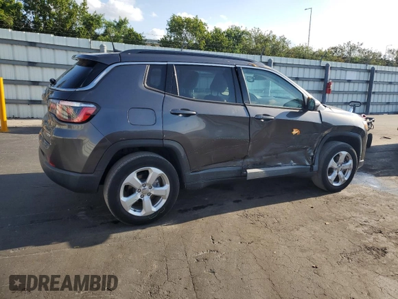 2019 Jeep Compass Latitude with VIN 3C4NJCBB5KT699408, listed as a Copart auction lot 53123705 with 25,403 mi miles and Salvage title. Bid and sale history available at DreamBid. Image 3.