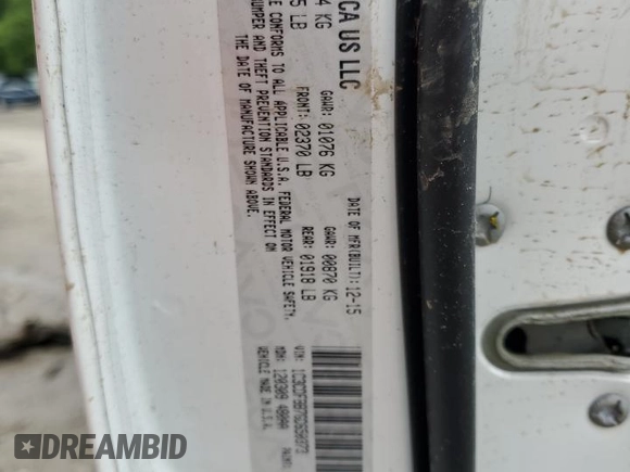 2016 Dodge Dart SXT z VIN 1C3CDFBB7GD650373, wystawiony jako Copart lot #56409275 z przebiegiem 133 309 mil mil oraz Szkoda całkowita • Salvage title. Historia ofert i sprzedaży dostępna na DreamBid. Obrazek 13.