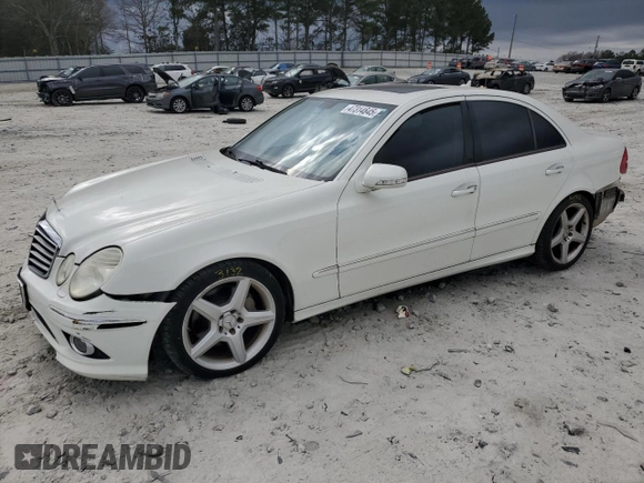 2009 Mercedes-Benz E-Class Luxury 3.5L with VIN WDBUF56X39B362163, listed as a Copart auction lot 47314845 with 105,375 mi miles and Salvage Title. Bid and sale history available at carsss.com. Image 1.