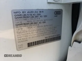 2019 Audi Q3 Premium with VIN WA1AECF32K1078862, listed as a Copart auction lot 69554892 with 38,022 mi miles. Bid and sale history available at carsss.com. Image 13.