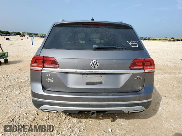 2018 Volkswagen Atlas SEL with VIN 1V2MR2CA1JC504966, listed as a Copart auction lot 62826685 with 177,774 mi miles and Salvage title. Bid and sale history available at DreamBid. Image 6.