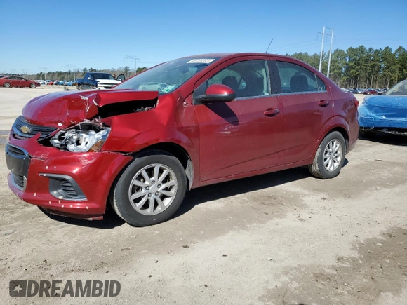 2017 Chevrolet Sonic LT with VIN 1G1JD5SH2H4103474, listed as a Copart auction lot 46789205 with 84,611 mi miles and Salvage title. Bid and sale history available at DreamBid. Image 1.