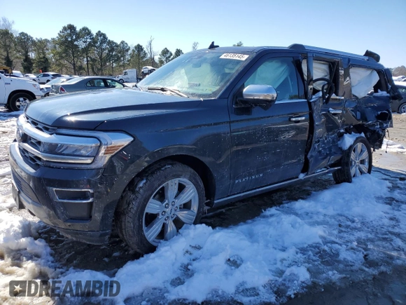 2024 Ford Expedition Max Platinum с VIN 1FMJK1M88REA39306, выставлен на аукционе Copart как лот 46135145 с пробегом 5 357 миль миль и Списание • Salvage title. История ставок и продаж доступна на DreamBid. Изображение 1.