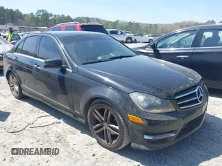 2014 Mercedes-Benz C-Class C 250 Sport with VIN WDDGF4HB3ER310968, listed as a IAAI auction lot 41909572 with 128,980 mi miles. Bid and sale history available at carsss.com. Image 1.