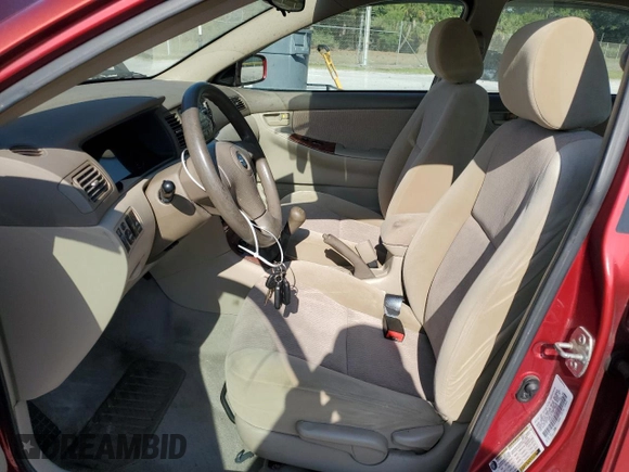 2008 Toyota Corolla CE with VIN 1NXBR32E68Z033223, listed as a Copart auction lot 55874055 with 156,500 mi miles and Clean Title. Bid and sale history available at DreamBid. Image 7.