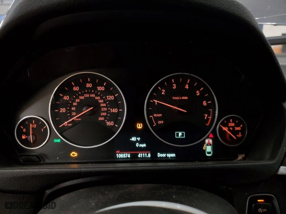 2015 BMW 4 Series 428i xDrive with VIN WBA3N5C51FK197760, listed as a Copart auction lot 86735934 with 106,574 mi miles and Non Repairable. Bid and sale history available at carsss.com. Image 9.