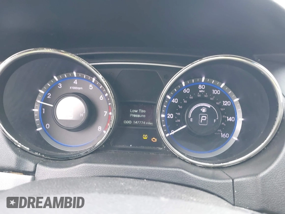 2013 Hyundai Sonata GLS with VIN 5NPEB4AC3DH693395, listed as a IAAI auction lot 40786592 with 147,774 mi miles and . Bid and sale history available at carsss.com. Image 7.