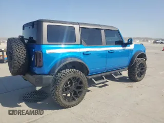 2022 Ford Bronco with VIN 1FMEE5DP8NLB44859, listed as a Copart auction lot 49328065 with 46,826 mi miles and Salvage Title. Bid and sale history available at DreamBid. Image 3.