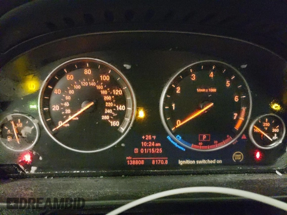 2012 BMW 5 Series 535i xDrive with VIN WBAFU7C56CDU63026, listed as a Copart auction lot 87436144 with 138,808 mi miles and Salvage Title. Bid and sale history available at DreamBid. Image 9.