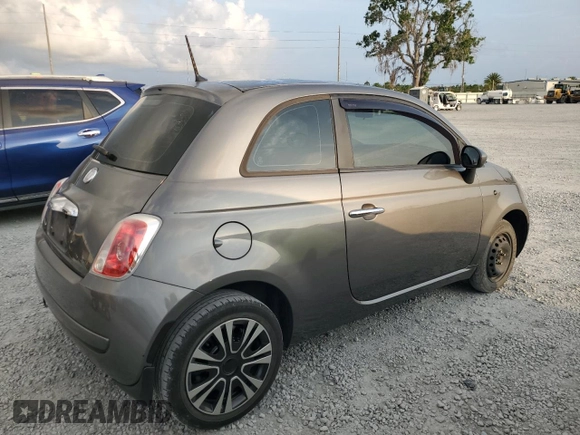 2012 FIAT 500 Pop with VIN 3C3CFFAR5CT384154, listed as a Copart auction lot 58067575 with 98,306 mi miles and Salvage title. Bid and sale history available at DreamBid. Image 3.