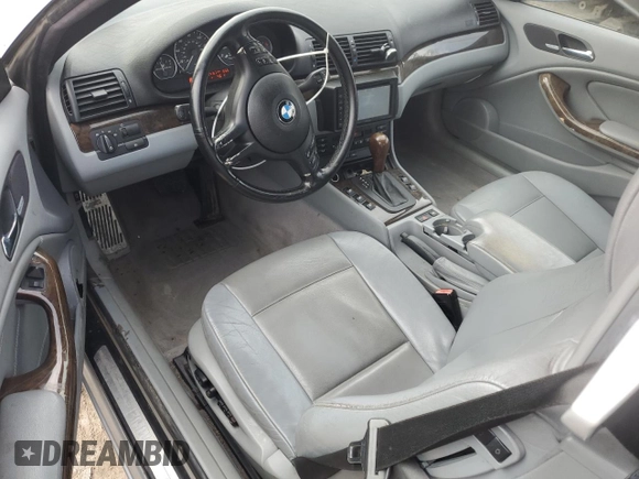 2002 BMW 3 Series 330Ci with VIN WBABS534X2JU90407, listed as a Copart auction lot 48411835 with 124,157 mi miles and Salvage Title. Bid and sale history available at DreamBid. Image 8.