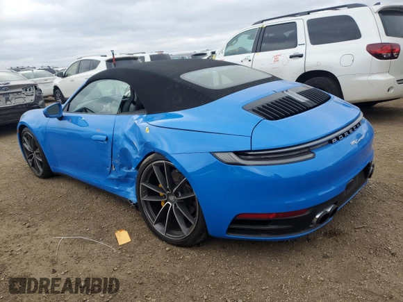 2022 Porsche 911 Carrera with VIN WP0CA2A96NS236232, listed as a Copart auction lot 81170844 with 8,558 mi miles and Salvage Title. Bid and sale history available at carsss.com. Image 2.