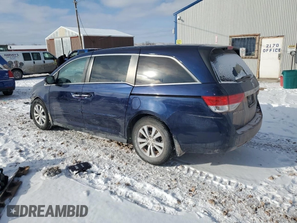 2016 Honda Odyssey EX z VIN 5FNRL5H43GB149856, wystawiony jako Copart lot #44591485 z przebiegiem 109 658 mil mil oraz Szkoda całkowita • Salvage title. Historia ofert i sprzedaży dostępna na DreamBid. Obrazek 2.