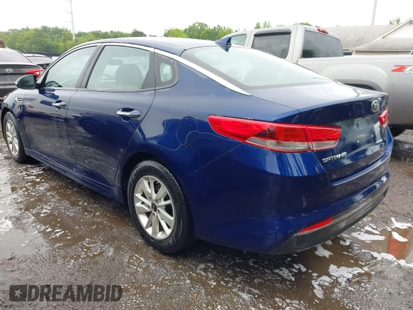 2018 Kia Optima LX with VIN 5XXGT4L34JG189030, listed as a IAAI auction lot 42367968 with 64,531 mi miles and . Bid and sale history available at DreamBid. Image 3.