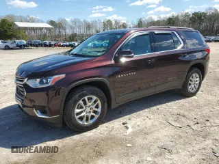 2020 Chevrolet Traverse LT Cloth with VIN 1GNERGKW7LJ200000, listed as a Copart auction lot 50799555 with 72,407 mi miles and Salvage Title. Bid and sale history available at carsss.com. Image 1.