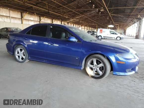 2004 Mazda Mazda6 s with VIN 1YVHP80D145N16404, listed as a Copart auction lot 44018745 with 202,197 mi miles and Salvage Title. Bid and sale history available at carsss.com. Image 4.