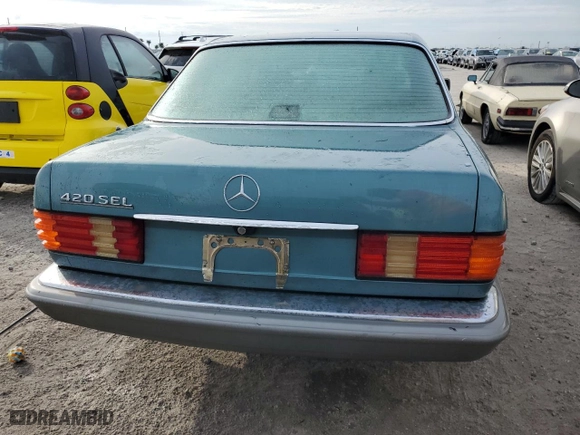 1987 Mercedes-Benz 420 Series 420SEL with VIN WDBCA35D7HA327247, listed as a Copart auction lot 77762494 with NaN miles and Non Repairable. Bid and sale history available at carsss.com. Image 6.