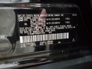 2024 Toyota RAV4 Hybrid LE with VIN 2T3UWRFV4RW201948, listed as a Copart auction lot 70400424 with 6,852 mi miles and Salvage title. Bid and sale history available at DreamBid. Image 13.