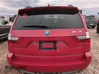 2008 BMW X3 3.0si with VIN WBXPC93408WJ19932, listed as a Copart auction lot 50939975 with 117,323 mi miles and Salvage Title. Bid and sale history available at carsss.com. Image 6.