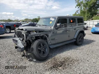 2021 Jeep Wrangler Unlimited Sahara z VIN 1C4HJXEG2MW748461, wystawiony jako Copart lot #56506415 z przebiegiem 41 161 mil mil oraz Nie do naprawy • Non repairable. Historia ofert i sprzedaży dostępna na DreamBid. Obrazek 1.