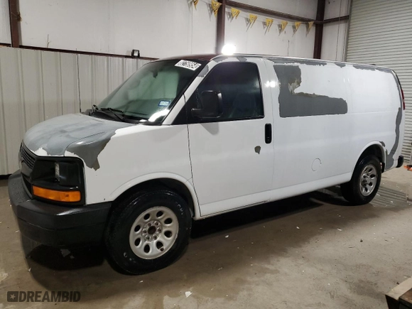 2006 Chevrolet Express Cargo Van with VIN 1GCFG15X661263159, listed as a Copart auction lot 82750954 with 123,090 mi miles and Clean Title. Bid and sale history available at carsss.com. Image 1.