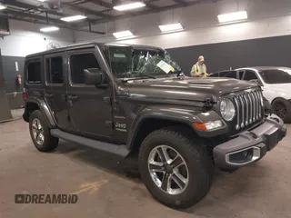 2018 Jeep Wrangler Unlimited Sahara z VIN 1C4HJXEN0JW193035, wystawiony jako IAAI lot #42286161 z przebiegiem 59 647 mil mil oraz . Historia ofert i sprzedaży dostępna na DreamBid. Obrazek 1.