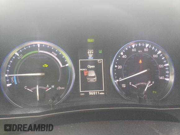 2015 Toyota Highlander Hybrid Limited with VIN 5TDDCRFH3FS009923, listed as a Copart auction lot 64925563 with 96,911 mi miles and Salvage Title. Bid and sale history available at carsss.com. Image 9.