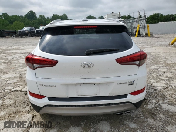2017 Hyundai Tucson Limited z VIN KM8J3CA20HU539022, wystawiony jako Copart lot #58570965 z przebiegiem 34 098 mil mil oraz Szkoda całkowita • Salvage title. Historia ofert i sprzedaży dostępna na DreamBid. Obrazek 6.