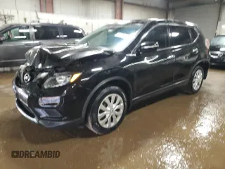 2015 Nissan Rogue S with VIN KNMAT2MT0FP542906, listed as a Copart auction lot 49078855 with 185,005 mi miles and Salvage Title. Bid and sale history available at DreamBid. Image 1.