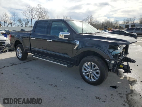 2024 Ford F-150 XLT with VIN 1FTFW3L53RKF29624, listed as a Copart auction lot 50203775 with 2,344 mi miles and Salvage Title. Bid and sale history available at carsss.com. Image 4.