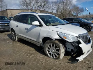 2017 Buick Enclave Leather with VIN 5GAKRBKD2HJ318347, listed as a Copart auction lot 46745585 with Not Provided miles and Salvage Title. Bid and sale history available at DreamBid. Image 4.