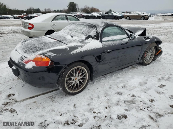 2000 Porsche Boxster S with VIN WP0CB2989YU662692, listed as a Copart auction lot 86123094 with 80,733 mi miles and Salvage Title. Bid and sale history available at carsss.com. Image 3.