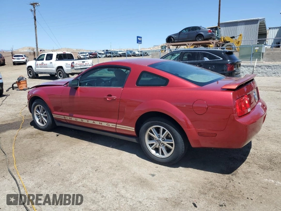 2005 Ford Mustang Deluxe with VIN 1ZVFT80N155171312, listed as a Copart auction lot 57504585 with 141,922 mi miles and Salvage title. Bid and sale history available at DreamBid. Image 2.