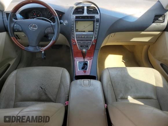 2008 Lexus ES with VIN JTHBJ46G382172992, listed as a Copart auction lot 53524885 with 207,166 mi miles and Salvage Title. Bid and sale history available at carsss.com. Image 8.