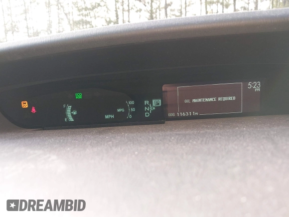 2011 Toyota Prius I with VIN JTDKN3DU2B5330785, listed as a IAAI auction lot 41710450 with 116,311 mi miles and . Bid and sale history available at DreamBid. Image 15.