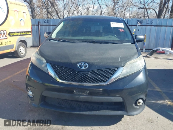 2012 Toyota Sienna SE with VIN 5TDXK3DC9CS179896, listed as a IAAI auction lot 41672616 with 216,638 mi miles. Bid and sale history available at carsss.com. Image 12.