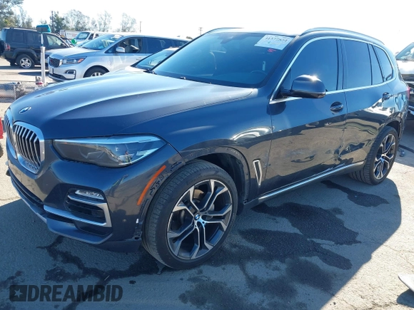 2021 BMW X5 sDrive40i with VIN 5UXCR4C08M9E15642, listed as a IAAI auction lot 41377524 with 76,050 mi miles. Bid and sale history available at carsss.com. Image 18.