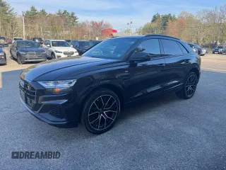 2019 Audi Q8 Premium Plus with VIN WA1EVAF16KD031014, listed as a Copart auction lot 55879645 with 116,056 mi miles and Clean Title. Bid and sale history available at carsss.com. Image 2.