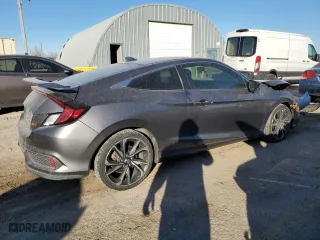 2018 Honda Civic Si Coupe with VIN 2HGFC3A51JH753130, listed as a Copart auction lot 83599594 with 68,562 mi miles and Salvage Title. Bid and sale history available at carsss.com. Image 3.
