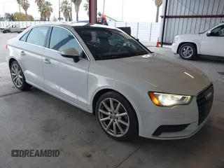 2015 Audi A3 1.8T Premium Plus with VIN WAUCCGFF4F1011687, listed as a IAAI auction lot 41767746 with 104,834 mi miles. Bid and sale history available at carsss.com. Image 1.