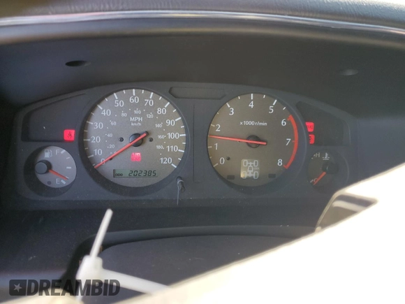 2000 Infiniti QX4 with VIN JNRAR07Y1YW077992, listed as a Copart auction lot 45572015 with 202,385 mi miles and Salvage Title. Bid and sale history available at DreamBid. Image 9.