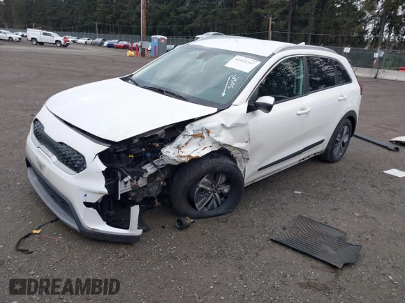 2022 Kia Niro LXS with VIN KNDCB3LC9N5549074, listed as a IAAI auction lot 41929347 with 128,044 mi miles. Bid and sale history available at carsss.com. Image 2.