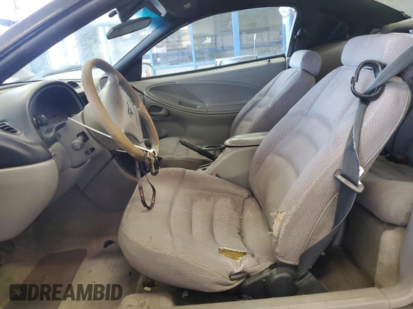 1997 Ford Mustang with VIN 1FALP4047VF158249, listed as a Copart auction lot 55669455 with 175,458 mi miles and Salvage title. Bid and sale history available at DreamBid. Image 7.