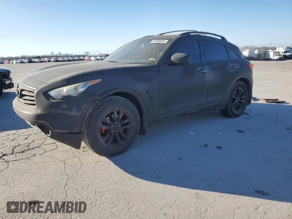 2016 Infiniti QX70 with VIN JN8CS1MU8GM670655, listed as a Copart auction lot 47000555 with 152,574 mi miles and Salvage Title. Bid and sale history available at DreamBid. Image 1.