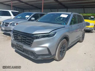 2025 Honda CR-V Hybrid Sport-L with VIN 2HKRS6H80SH802066, listed as a IAAI auction lot 42043281 with 404 mi miles. Bid and sale history available at carsss.com. Image 2.